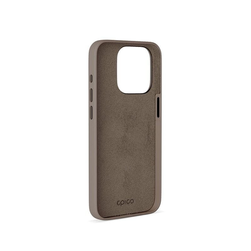 EPICO Mag+ kožený kryt iPhone 15 Pro Max - pieskový
